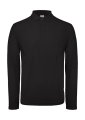 Heren Polo Lange Mouw B&C ID.001 Black